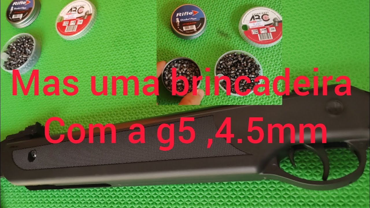 Mas um vídeo da Rossi Dione 5g 4.5mm calibre melhor que eu acho
