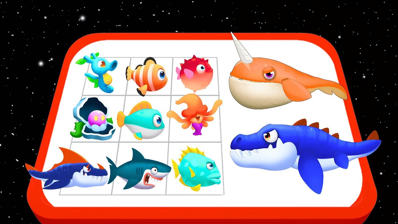 Merge Fish Deep Sea Warfare - Little Fishes Army Vs Sea Monsters, Merge Battle Gameplay
