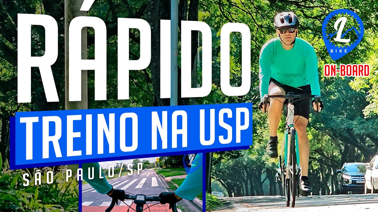 TREINO de ROAD BIKE na USP/SP | Circuito top! [on-board]