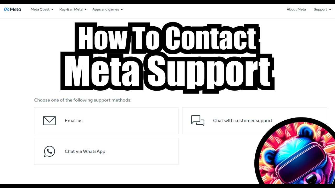 Как связаться со службой поддержки Meta по вопросам Quest 2, 3, 3s