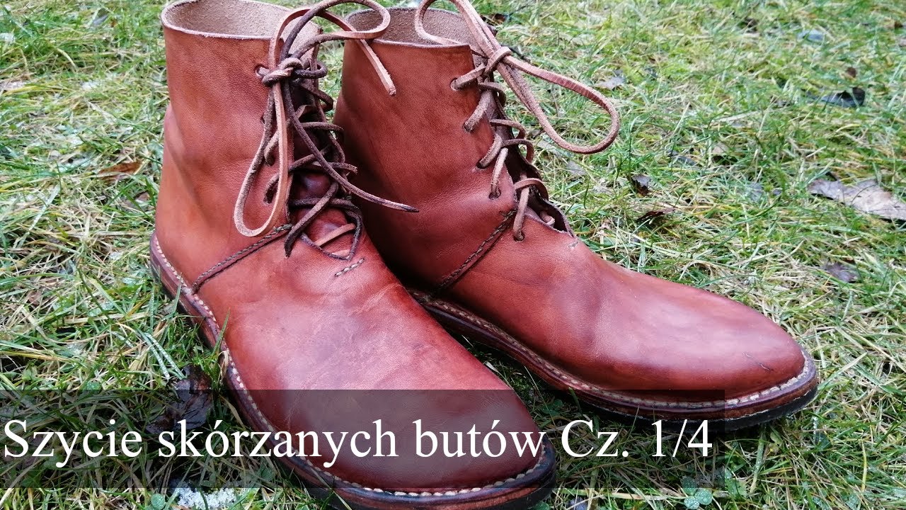 Szycie skórzanych butów (1/4) przygotowanie kopyta i szycie cholewki