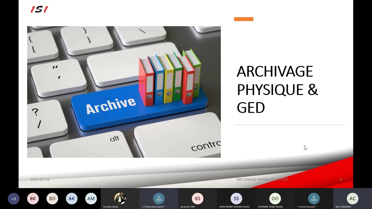 WEBINAR - ARCHIVAGE PHYSIQUE ET GED (GESTION ÉLECTRONIQUE DES DONNEES)