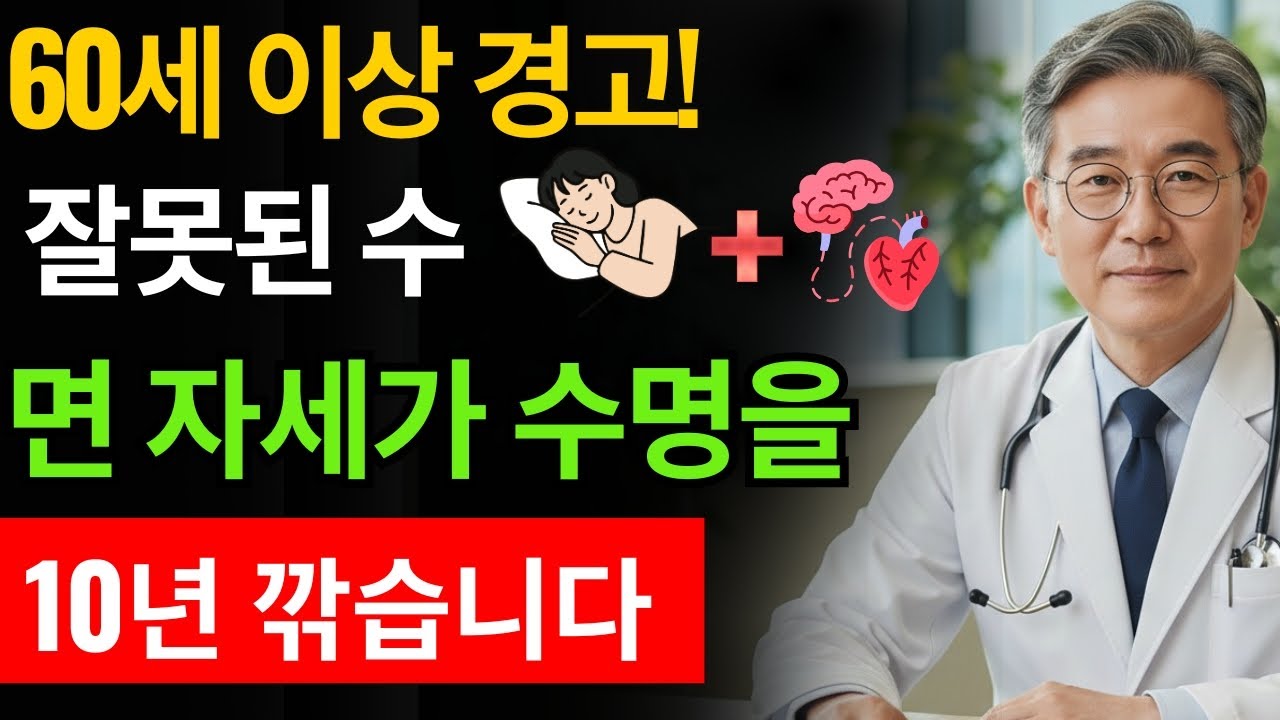 이 자세로 자면 심장을 압박합니다 수명 10년 단축!60세 이상 꼭 보세요