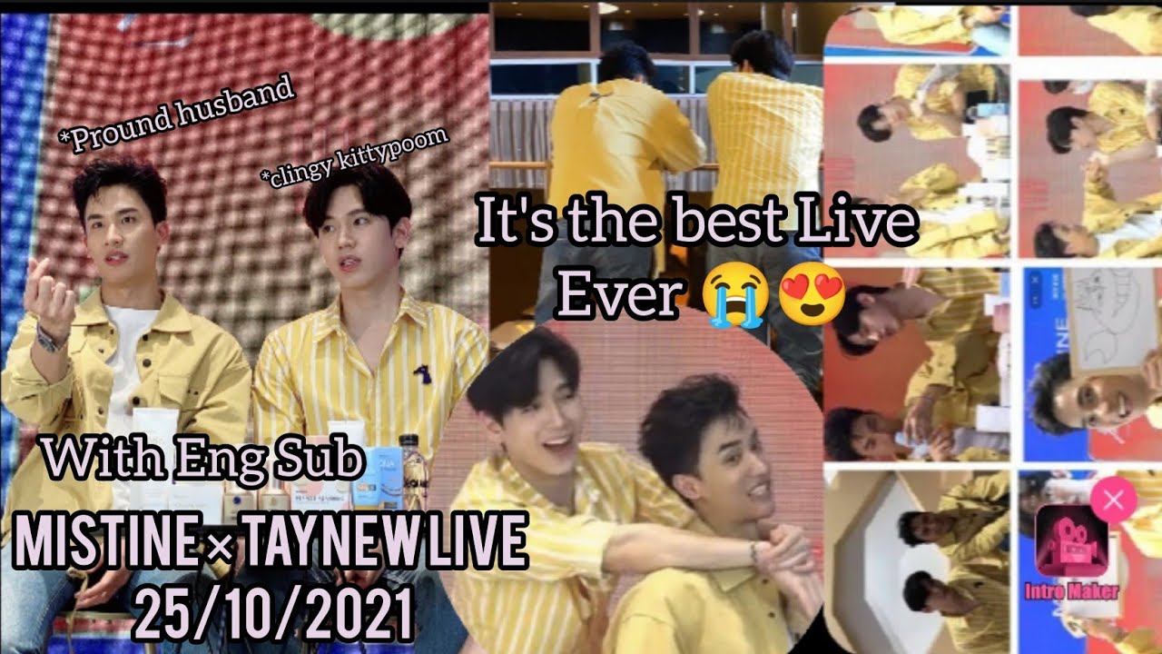 Mistine × TayNew Live 25/10/2021 All cute and funny moments with eng Sub #taynewforever