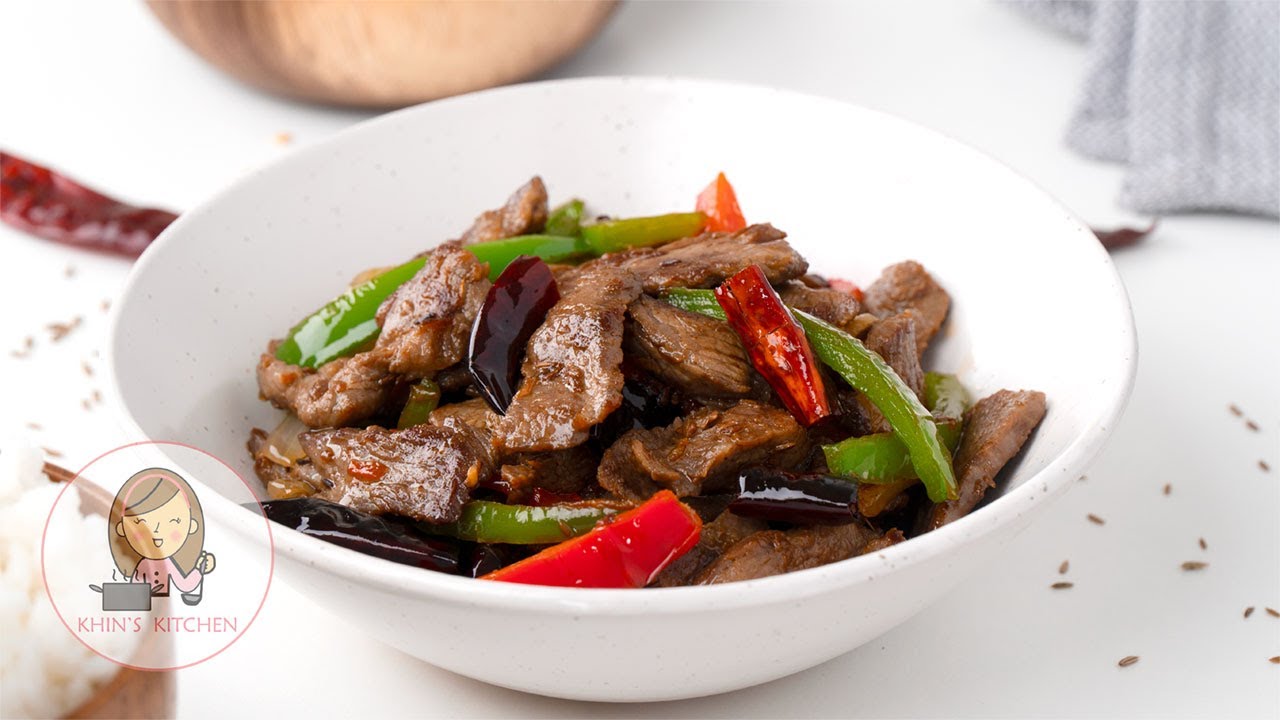 Quick & Easy Cumin Beef Recipe | Khin's Kitchen
