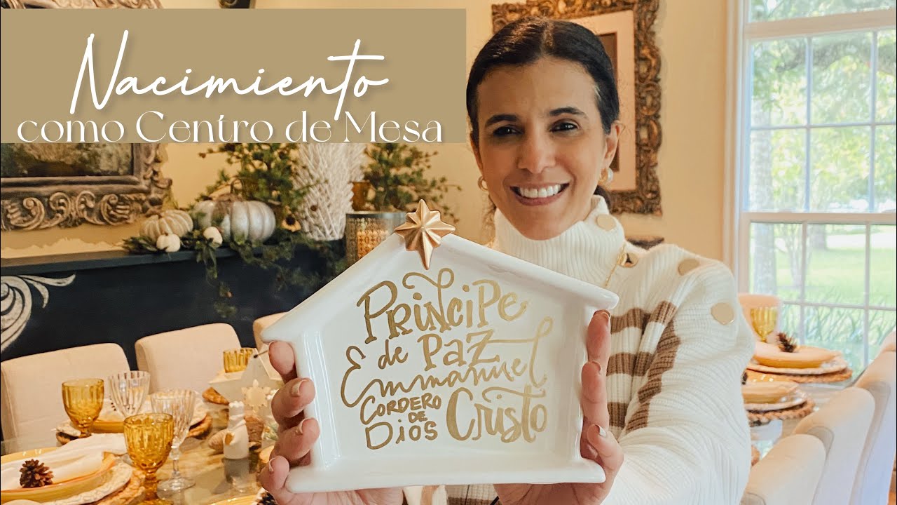 Decorando Un Nacimiento Como Centro de Mesa