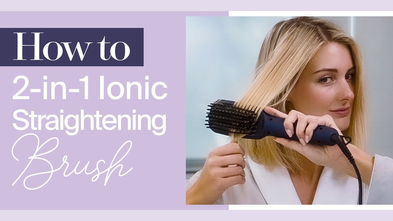 MONAT How To | 2-In-1 Ionic Straightening Brush | For Smooth, Straight Hair