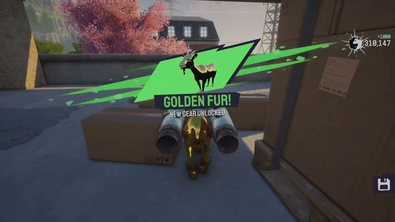 Goat Simulator 3 golden fur unlocked!