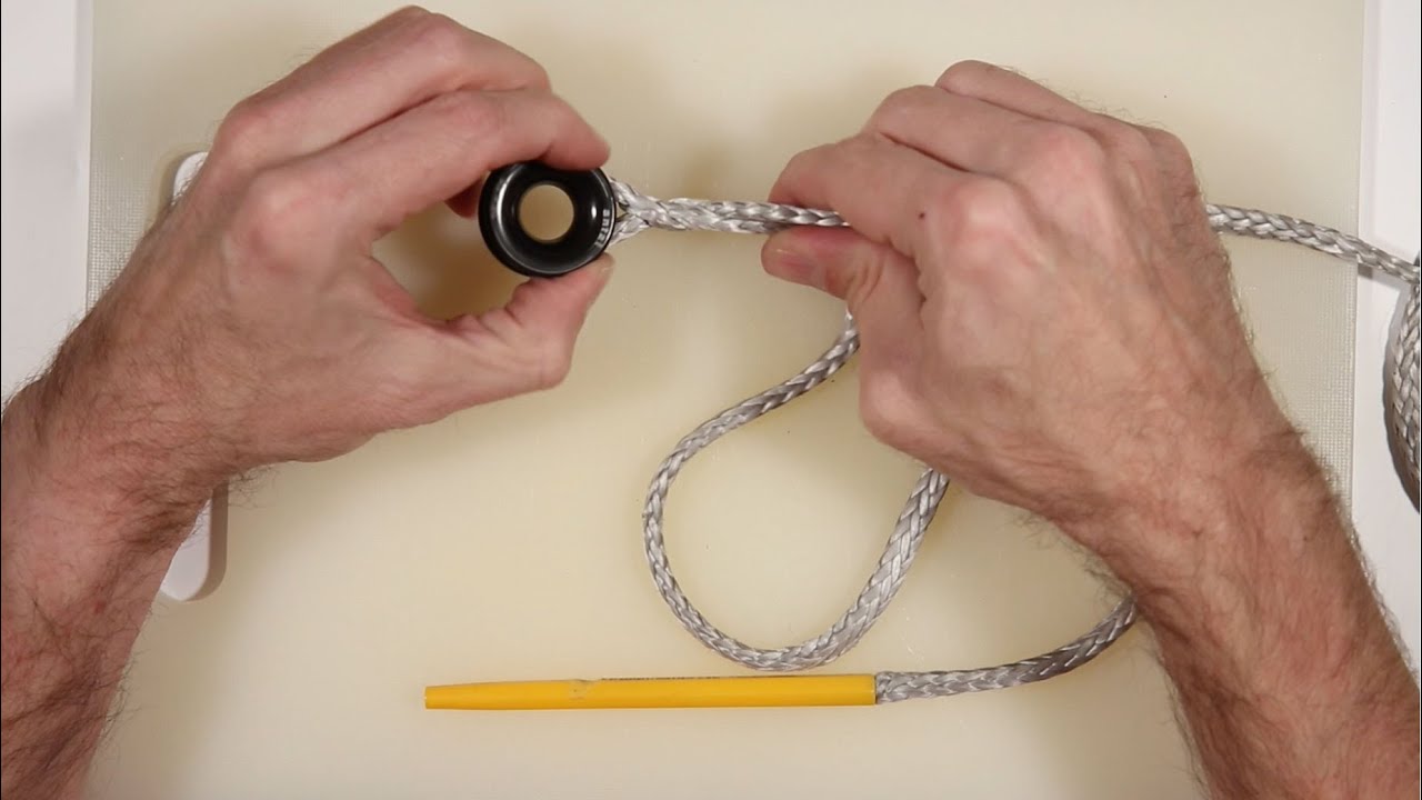 Как соединить Dyneema с кольцами с низким коэффициентом трения с помощью замкового соединения Bru...