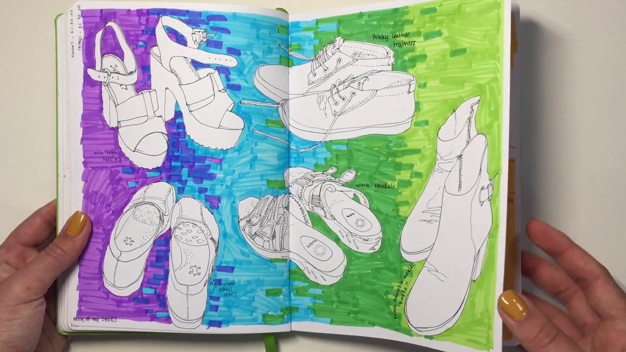 2016 - 2017 Sketchbook Tour | Observational Drawings