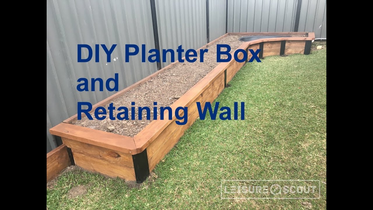 DIY: Retaining Wall & Planter Box