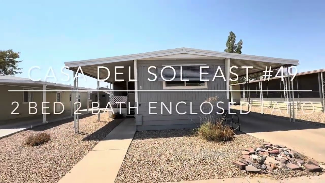 $24,999 Reduced!! 2 Bed 2 Bath Manufactured Home in Peoria AZ | Casa Del Sol East 55+ |Light Fixer