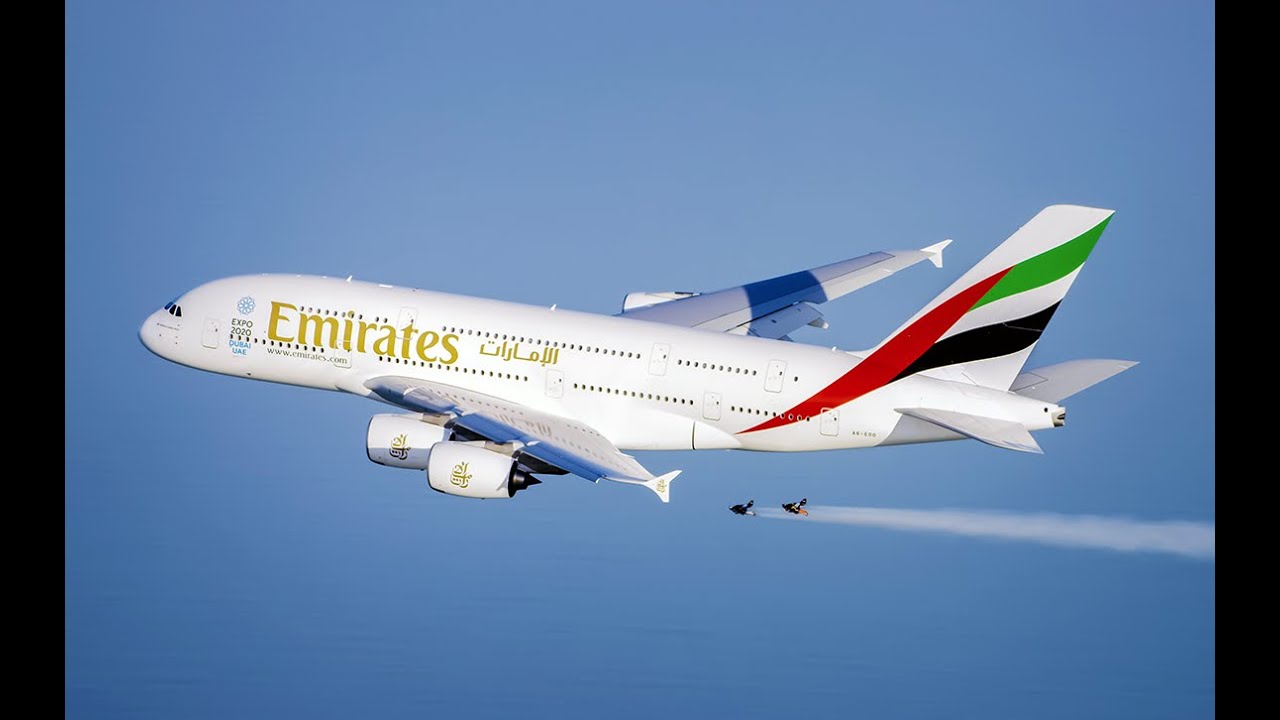 Emirates A380 and Jetman Dubai Formation Flight | Emirates Airline