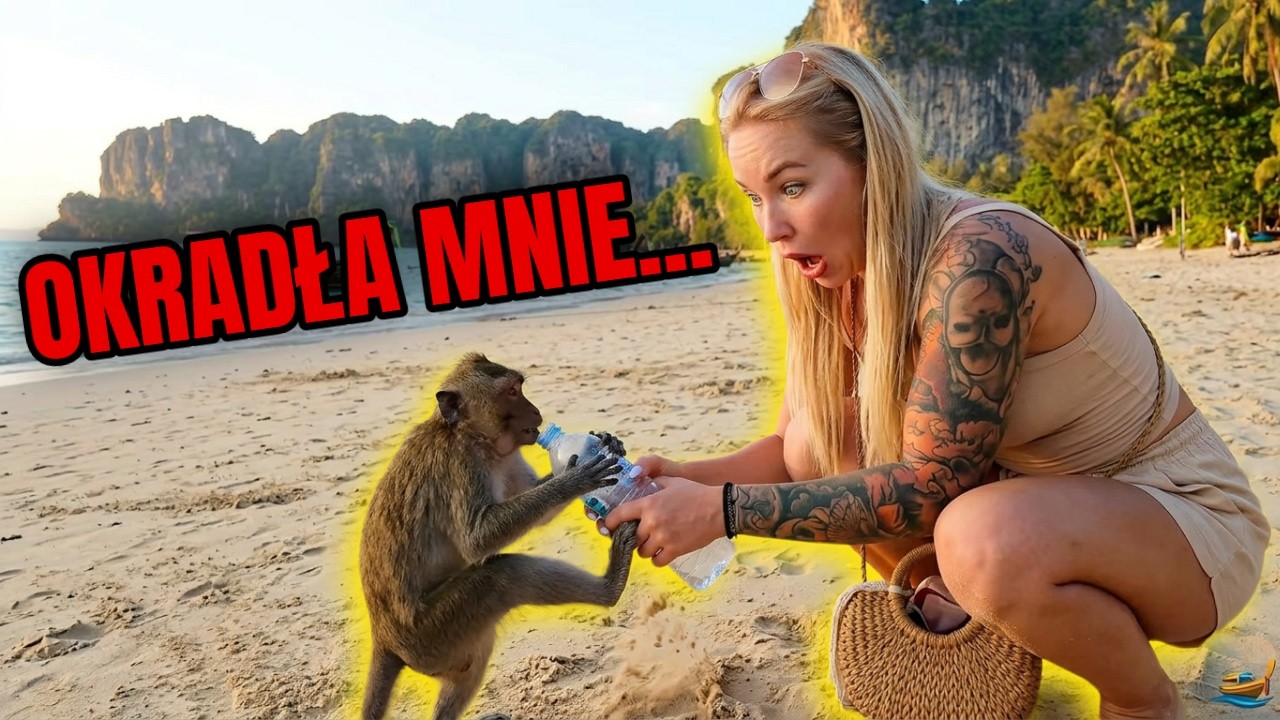 Sekunda nieuwagi&hellip; i małpa kradnie mi z torebki...😱