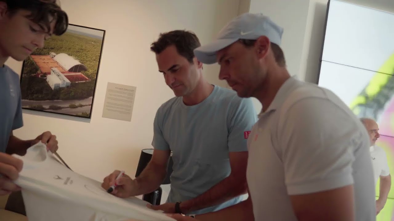 Roger Federer vuelve a la Rafa Nadal&nbsp;Academy
