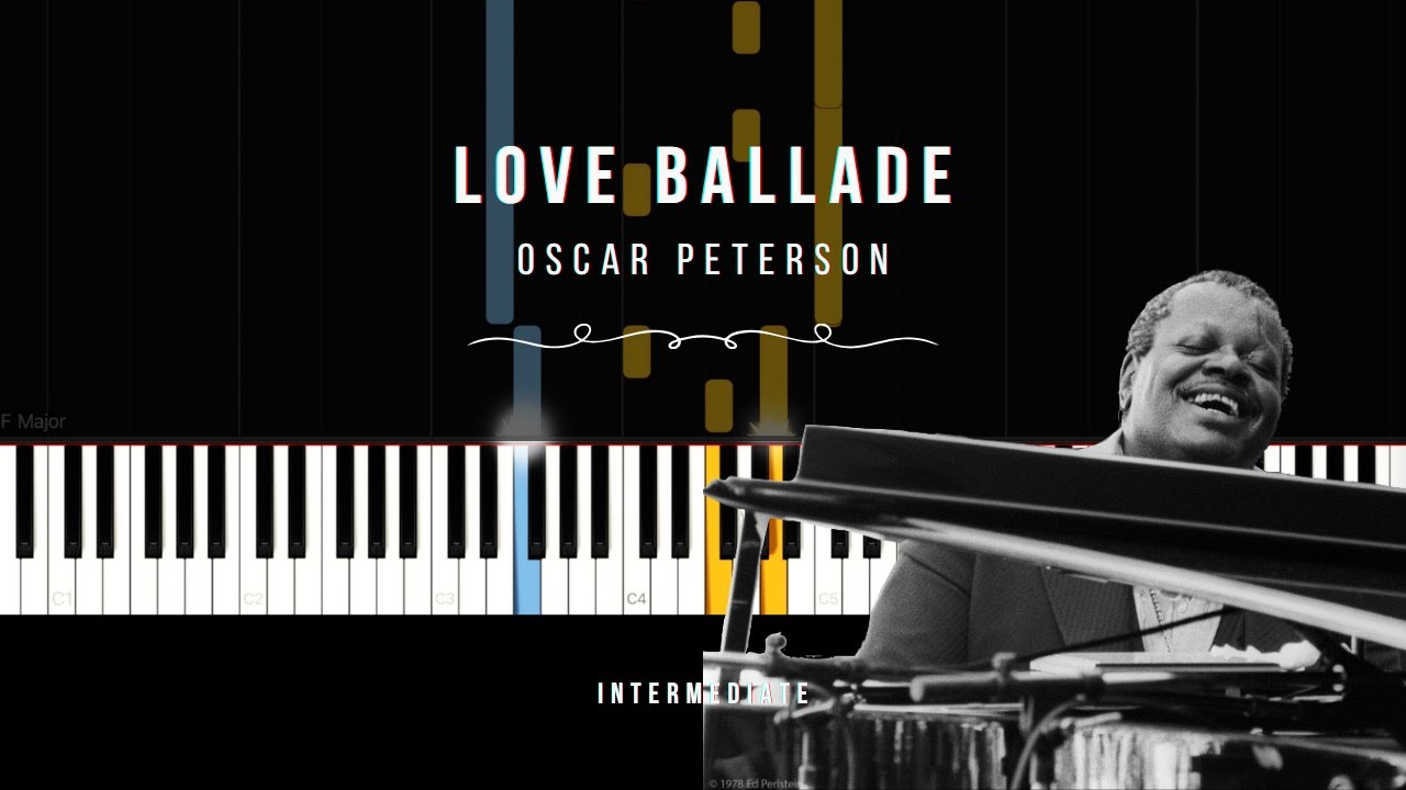 Love Ballade | Oscar Peterson | INTERMEDIATE Piano Tutorial