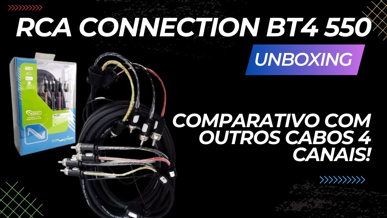 UNBOXING RCA 4 CANAIS CONNECTION BT4 550