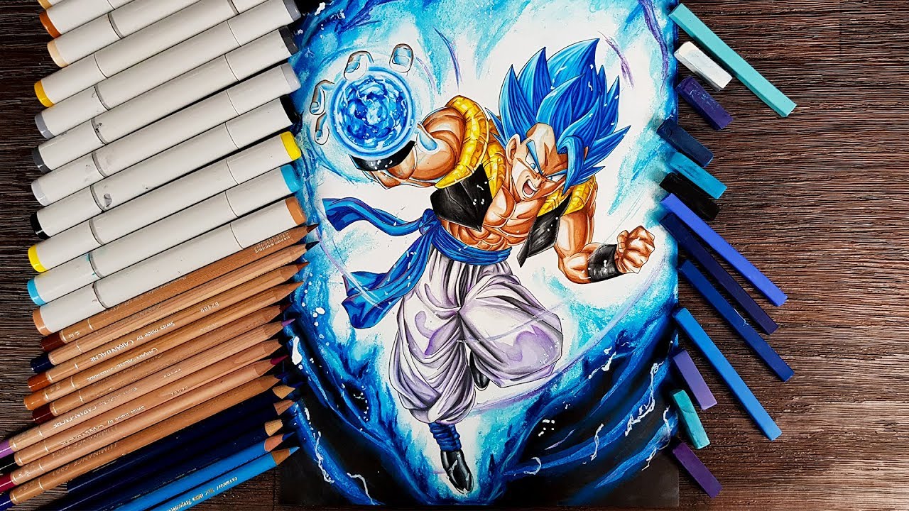 Drawing GOGETA Ssj Blue