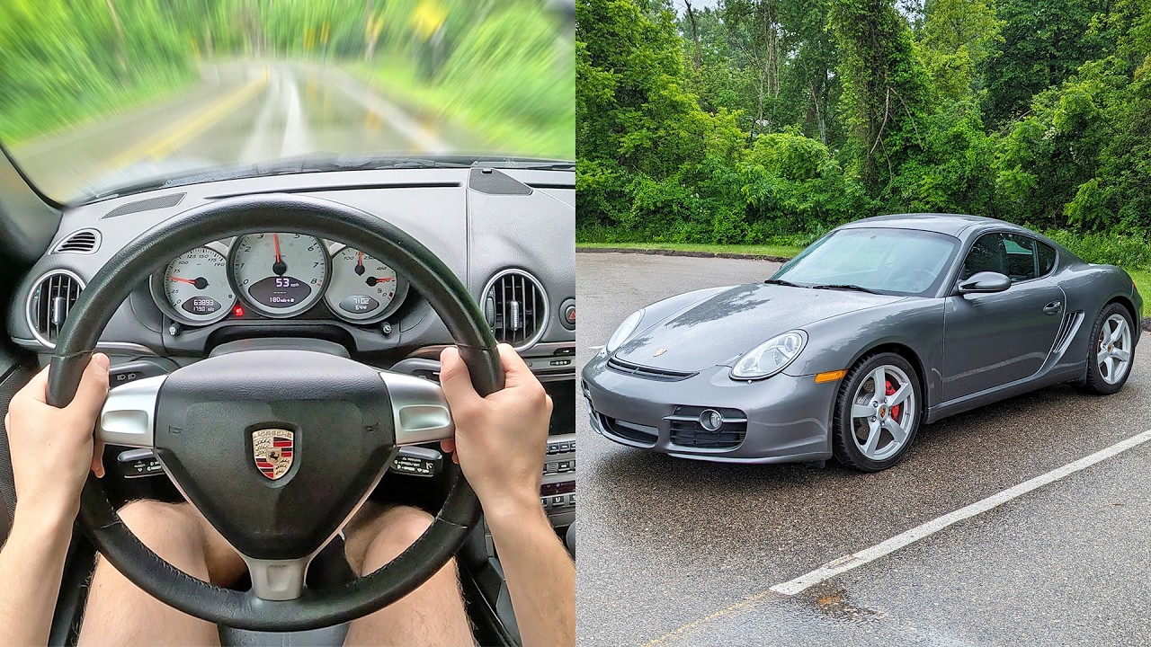 Ripping A 6MT 2007 Porsche Cayman S In The Rain | POV Driving Impressions
