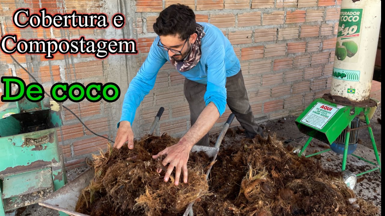 Com essa máquina eu farei muita compostagem de coco