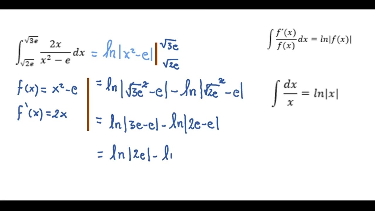 Integral de una fracción. Caso 1. Dos ejercicios