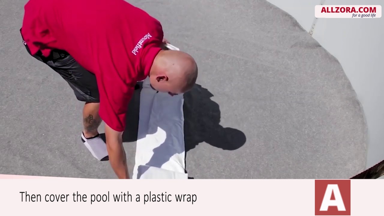 Installation of AZURO steel wall frame pool!