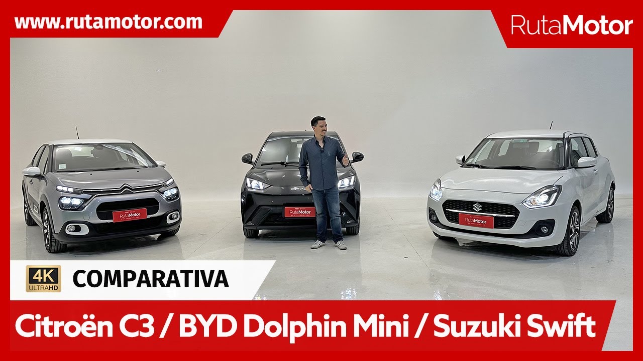 BYD Dolphin Mini / Citroën C3 / Suzuki Swift - Eléctrico vs Diesel vs Gasolina - Quien Gana?