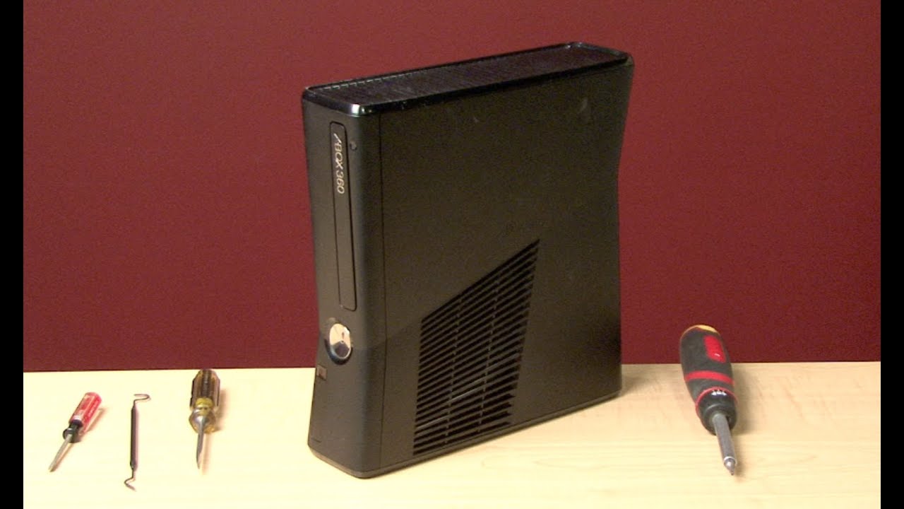 Как разобрать и открыть Xbox 360 Slim