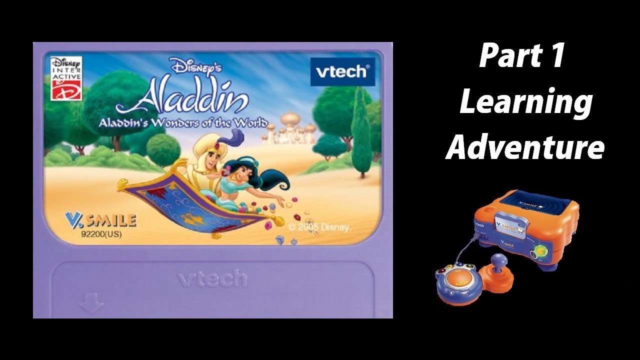 Aladdin: Aladdin's Wonders of the World (V.Smile) (Playthrough) Part 1 - Learning Adventure