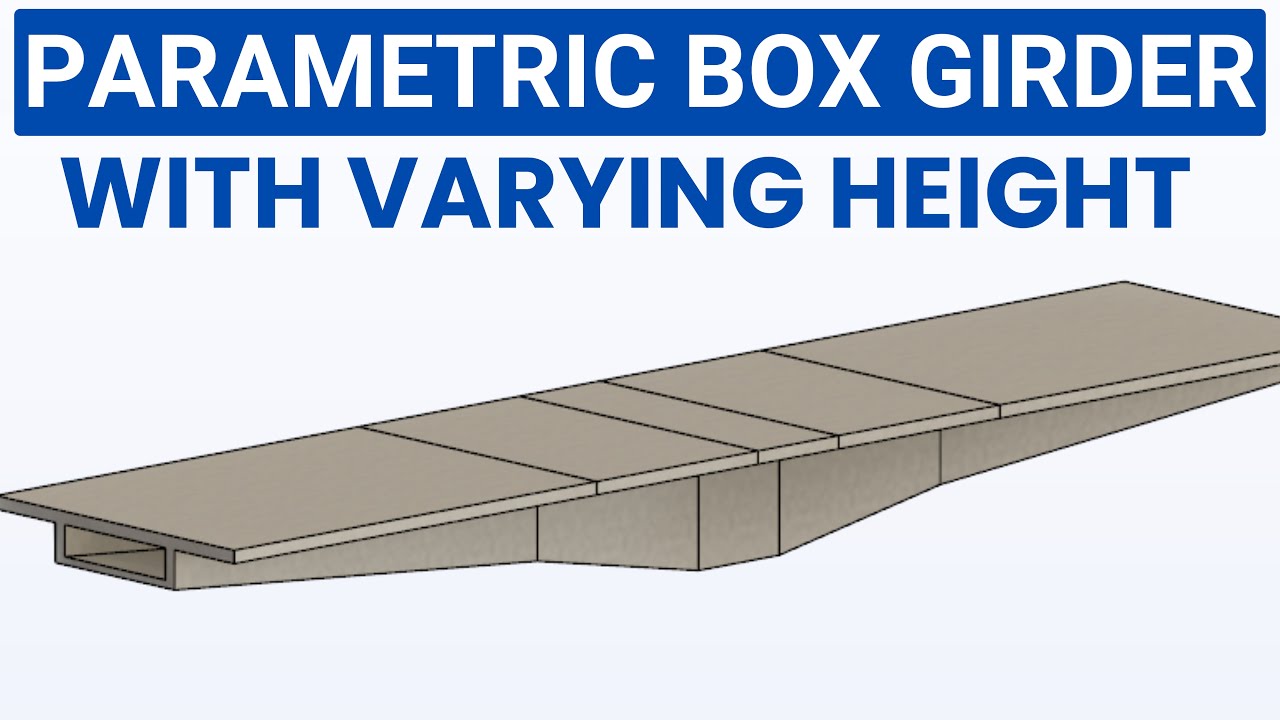Revit family | parametric box girder bridge with varying height using swept blend