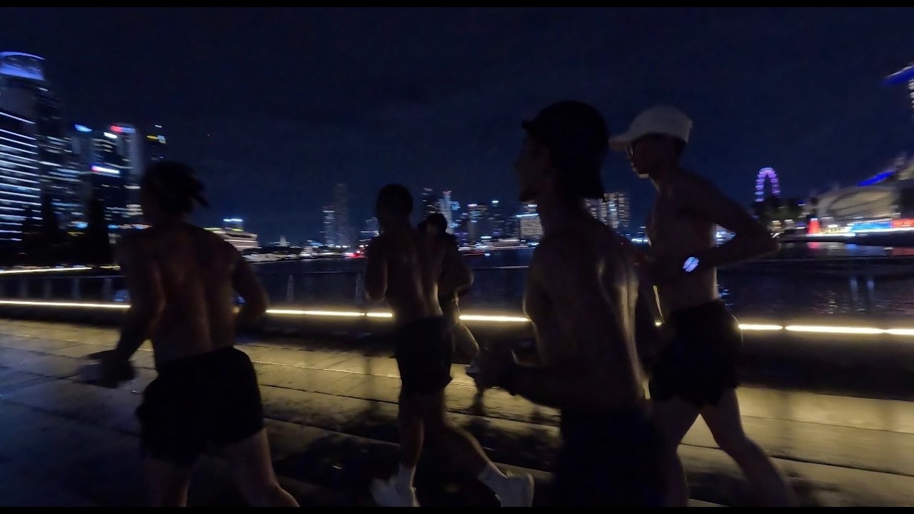 vibing a late night run with the boys...