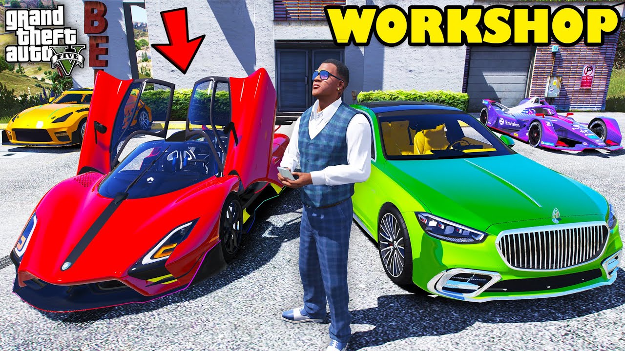 Franklin Bring Most Stylish Ultra Rare Supercars In Biggest Car Show GTA 5