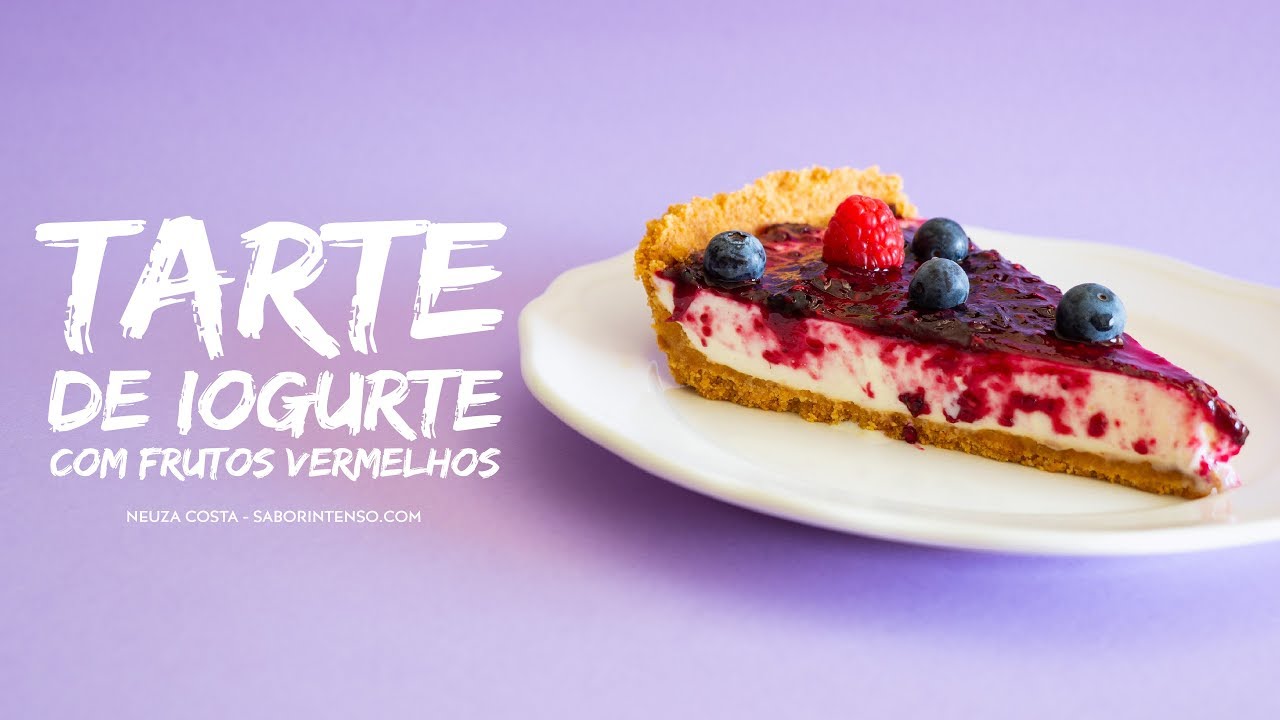 Receita de Tarte de Iogurte com Frutos Vermelhos