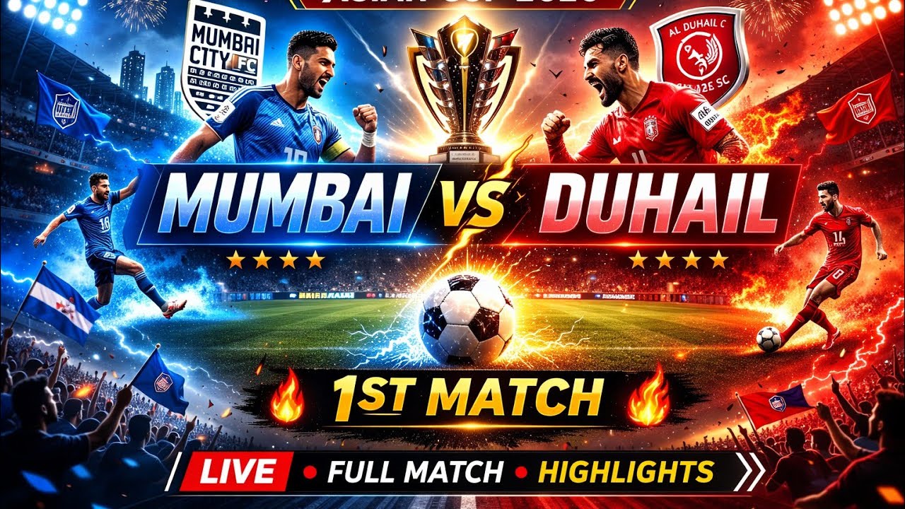 Asian Cup 1st match Mumbai vs Duhail as a game competative .Who win the match ?