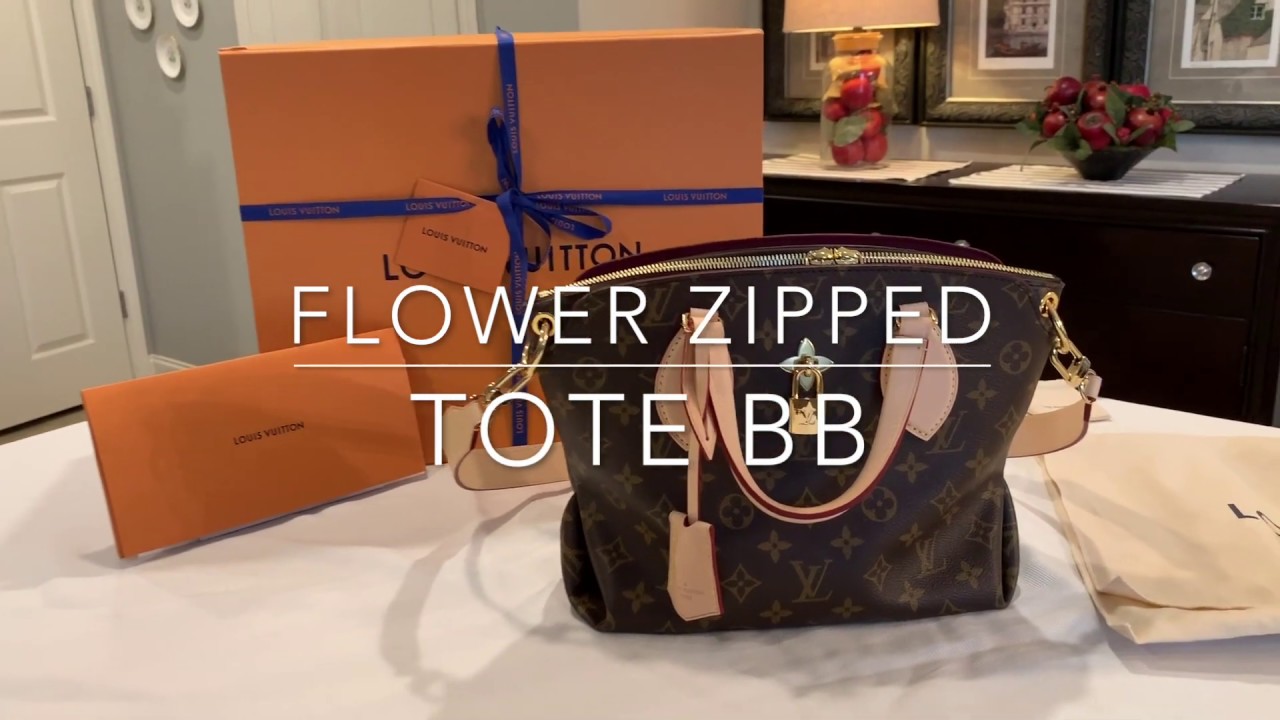 Louis Vuitton Flower Zipped Tote BB Natural