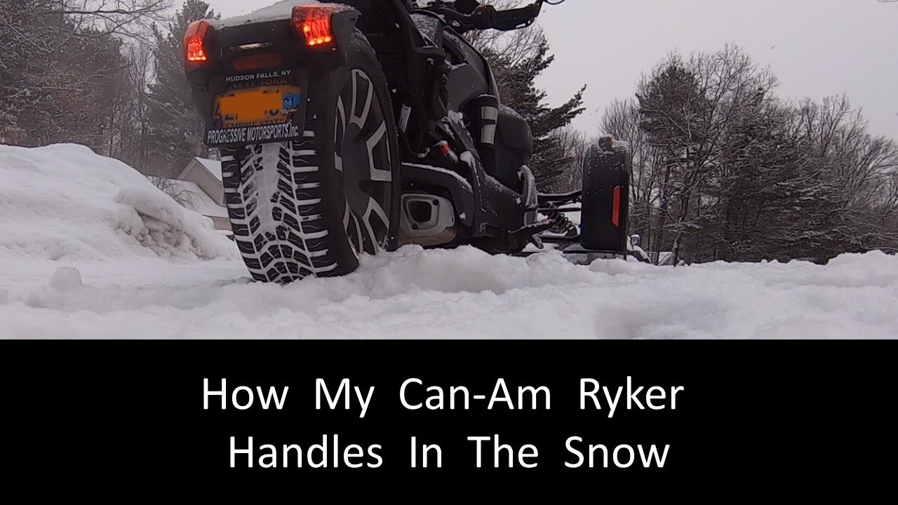How  My  Can-Am  Ryker Handles  In  The  Snow