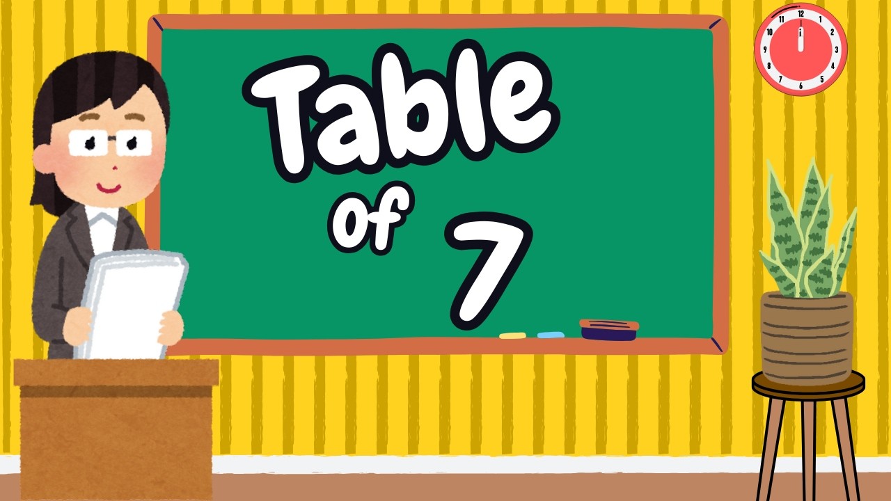 Table of 7 | Multiplication Tables for Kids