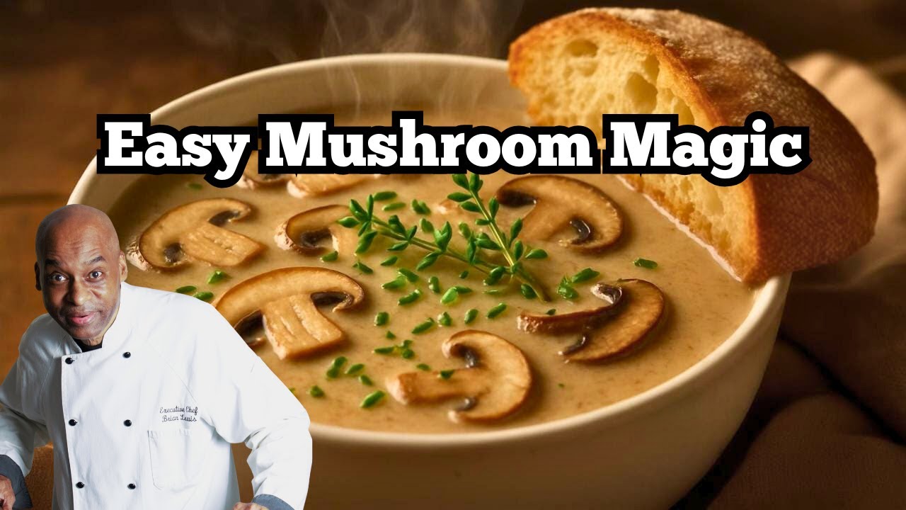 Простой грибной крем-суп, который может приготовить каждый!