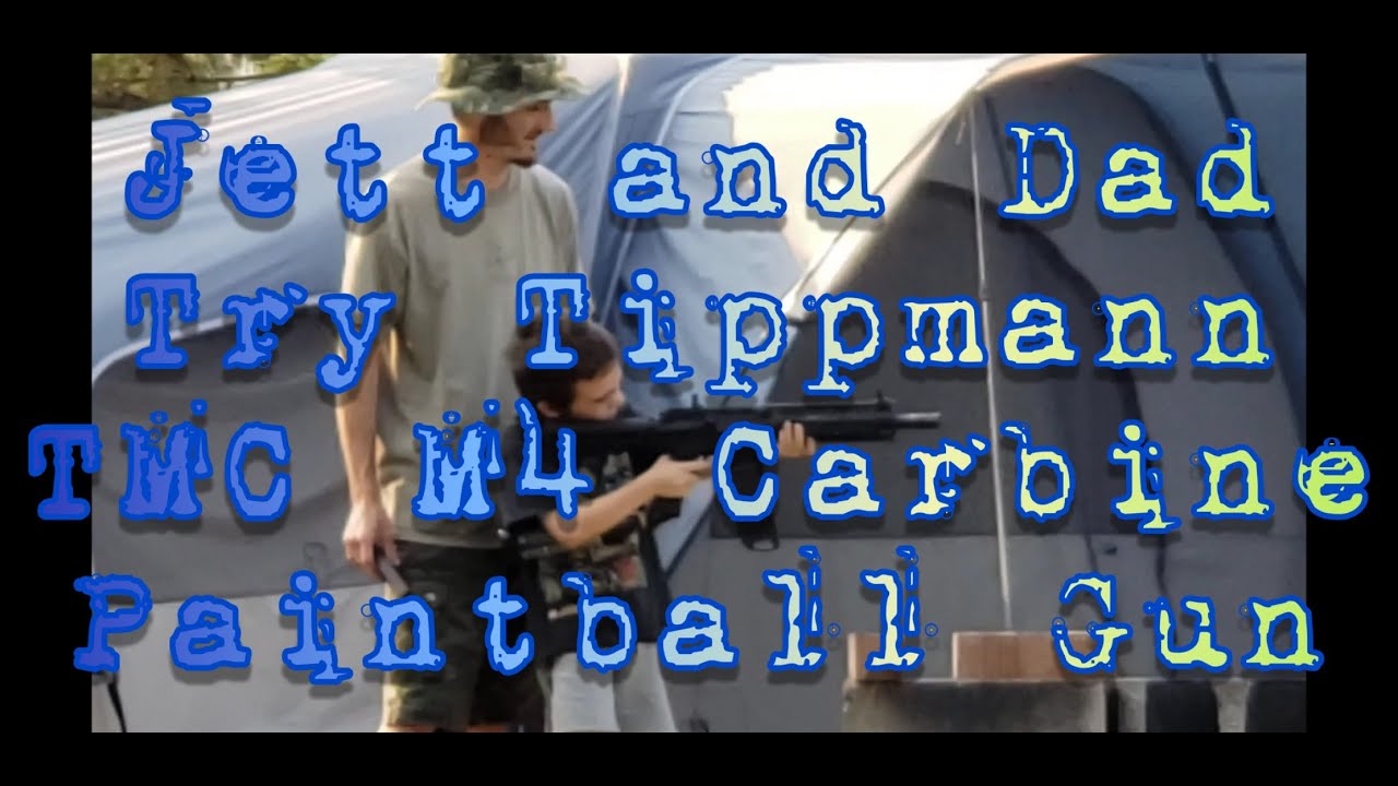 Jett and Dad Try Tippmann TMC M4 Carbine