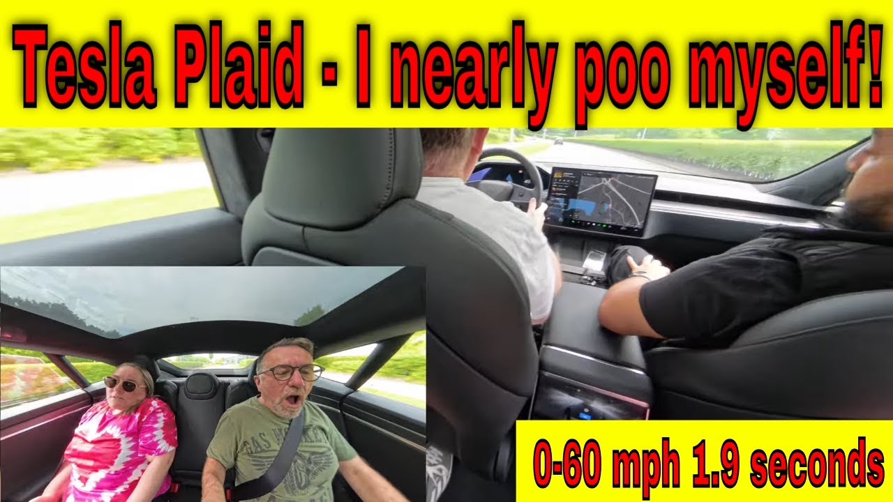 Tesla Model S Plaid test drive | 0 - 60 mph 1.9 seconds | 1020 bhp