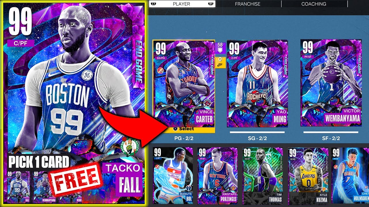 I Used Endgame Tacko Fall to Build a New GOD Squad! Free Endgame for You Challenge! NBA 2K23 MyTeam
