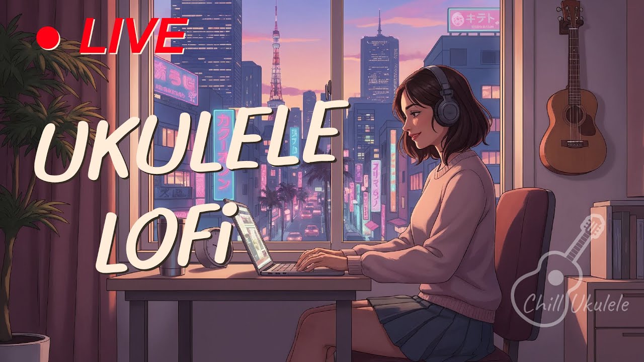 Live Ukulele LoFi Coffee Chill Ukulele Chill relax Instrumental music-Chill Ukulele
