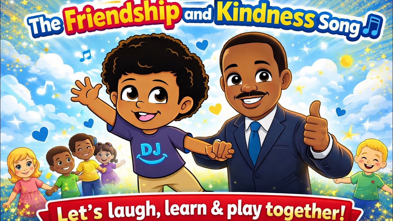 MLK Jr Day Friendship & Kindness Song 💛 | Learn to Be Kind with DJ!