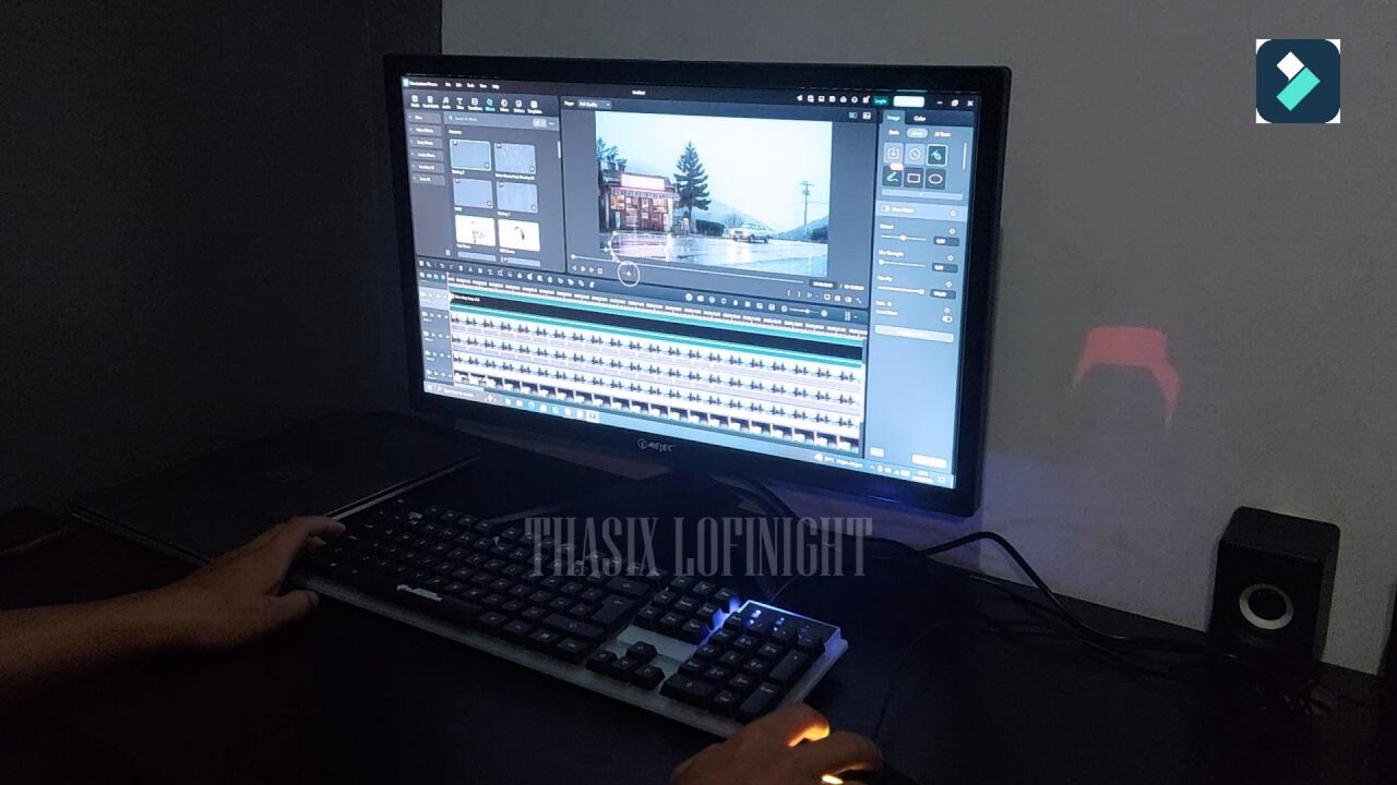 BTS: Creating a Viral Rain Lofi Café with Filmora