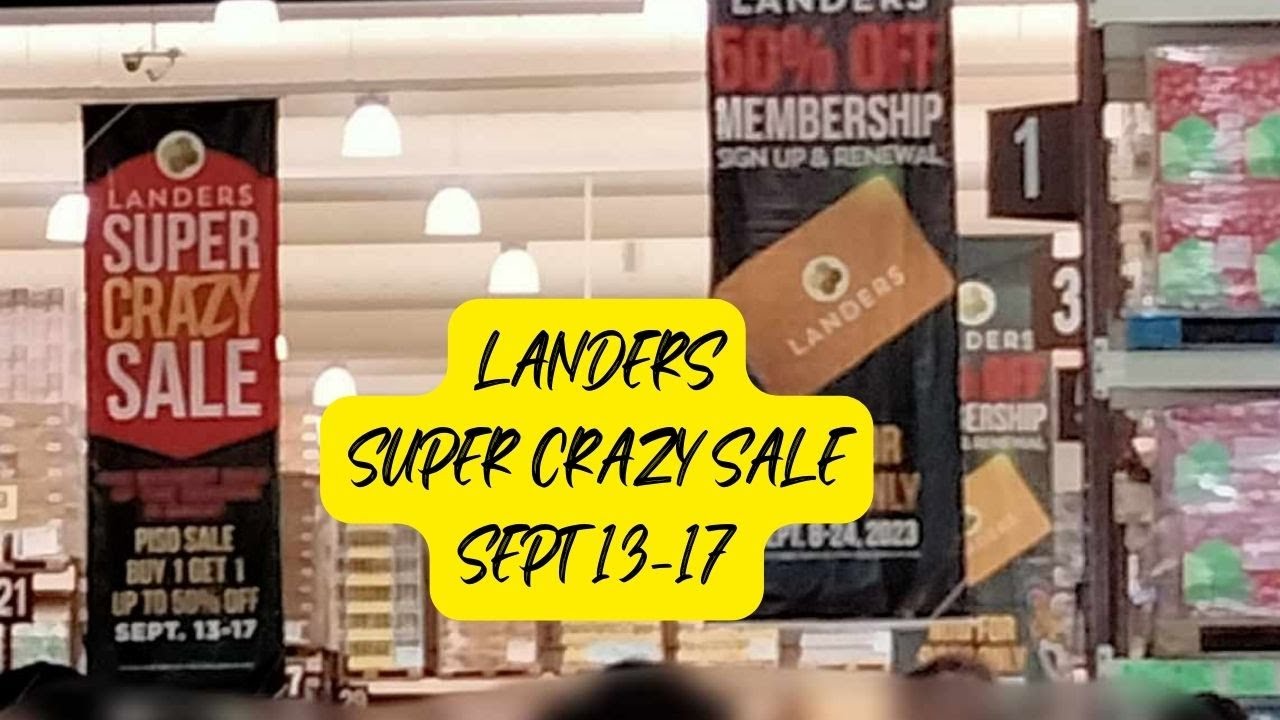 LANDERS SUPER CRAZY SALE SEPT. 13-17 | Piso Sale | Buy 1 Take 1 | Au-some Martins