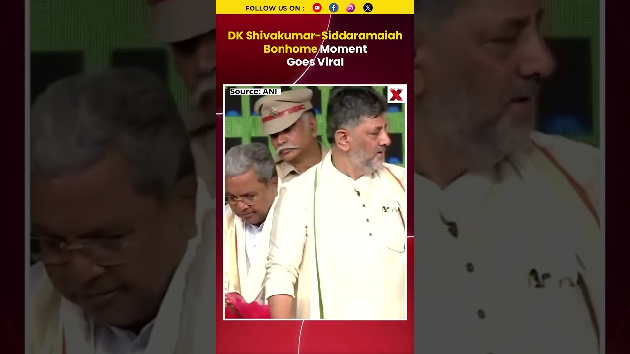 #watch | DK Shivakumar-Siddaramaiah Bonhomie Goes Viral Ahead Of Karnataka CM Swearing-In #shorts