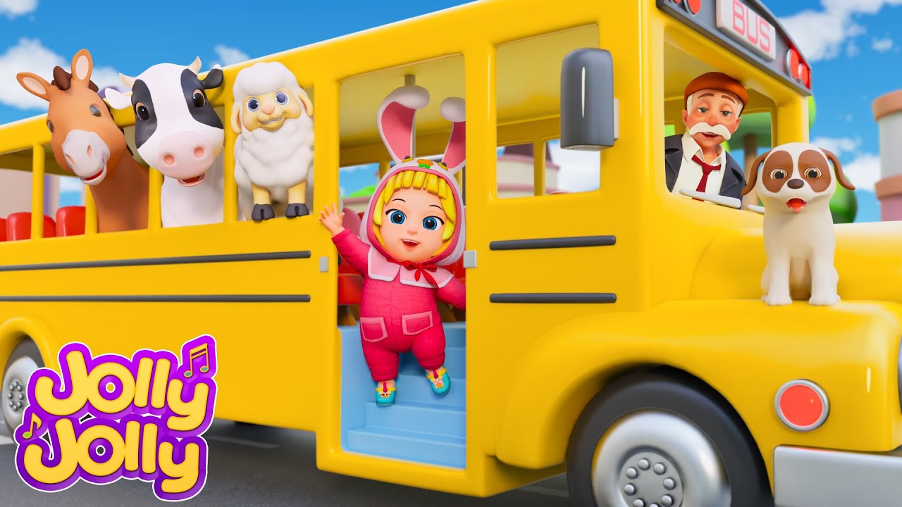 Divertido viaje en autobús | Ruedas en el autobús | Jolly Jolly en Español - Canciones Infantiles