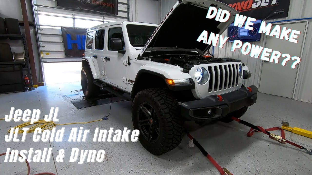 Комплект холодного впуска воздуха JLT для Jeep JL — установка и динамометрический стенд