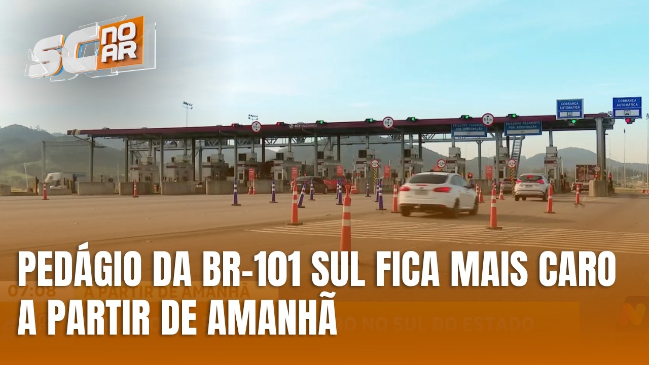 Pedágio da BR-101 Sul terá aumento nas tarifas a partir de amanhã