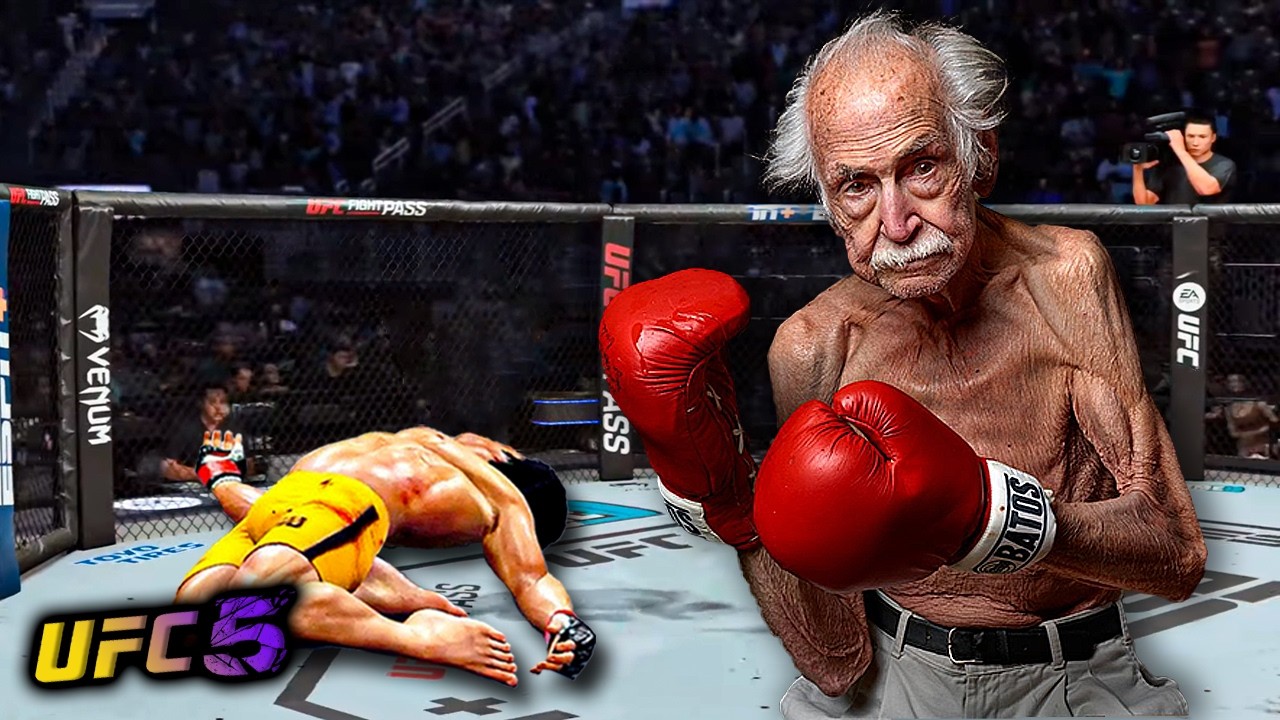 Брюс Ли против Старика по прозвищу Ящерица (EA Sports UFC 5)